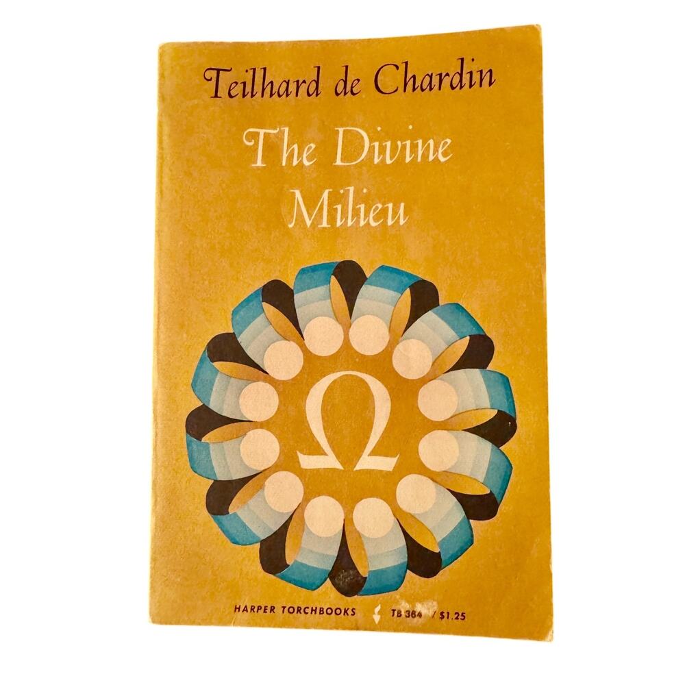 The Divine Milieu Teilhard de Chardin Vintage 1965 Harper Torchbook Paperback